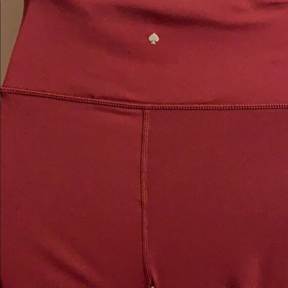 KATE SPADE Deep Garnet Micro Mesh Legging-XS - Picture 3 of 5